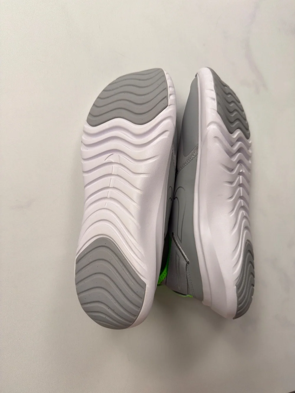 Nike Slip-On Flex Runners Sneakers Gray Green Athletic Casual - Boys 7Y